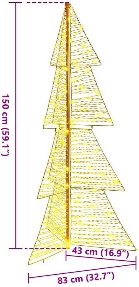 Kalėdų eglutė 160 LED Šilta balta 150 cm PET