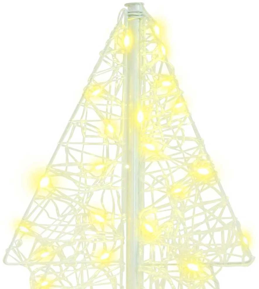 Kalėdų eglutė 160 LED Šilta balta 150 cm Akrilas