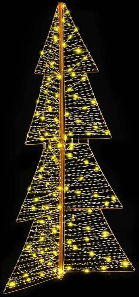 Kalėdų eglutė 160 LED Šilta balta 150 cm PET
