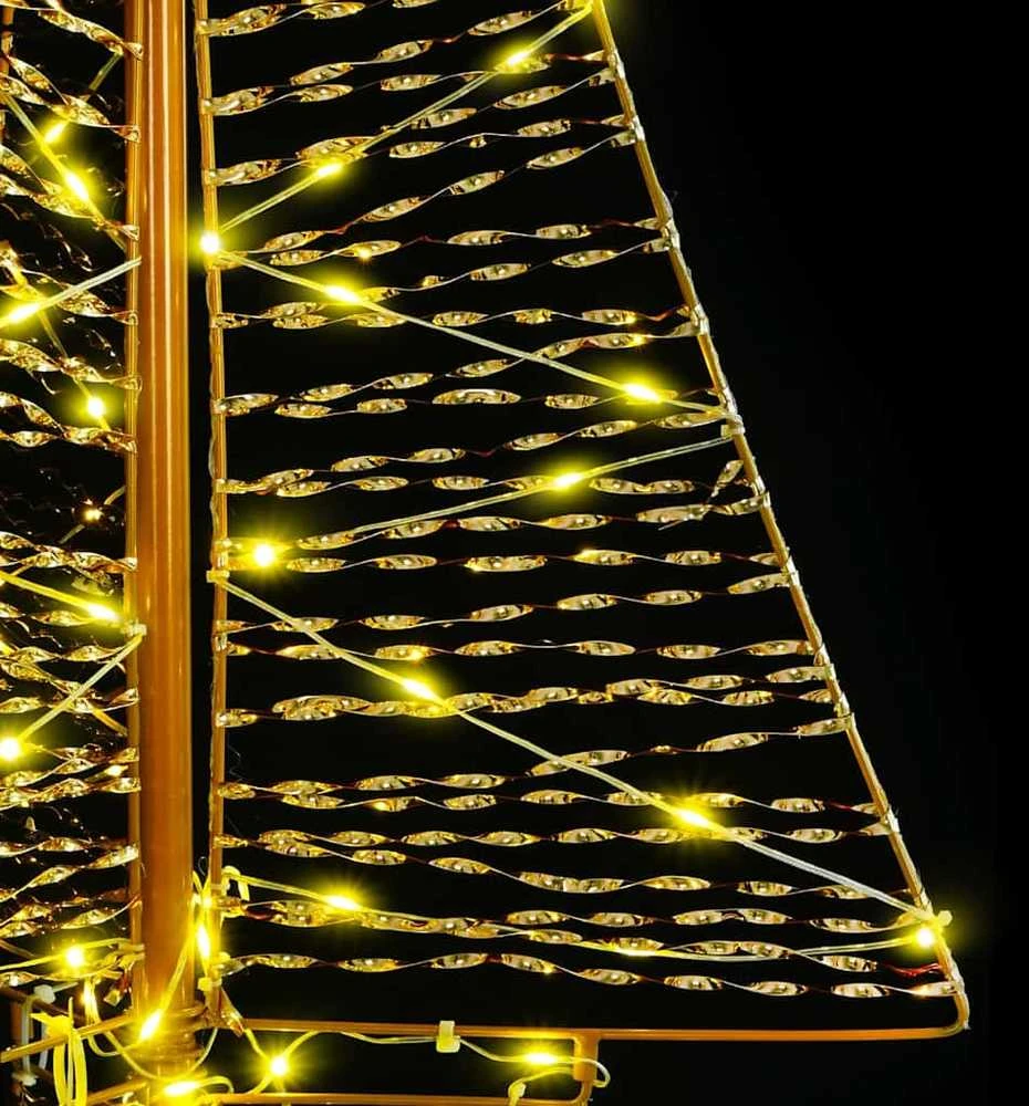 Kalėdų eglutė 160 LED Šilta balta 150 cm PET