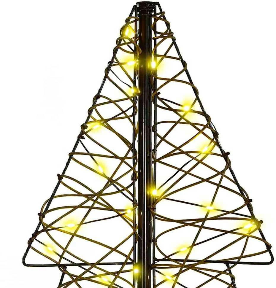 Kalėdų eglutė 160 LED Šilta balta 150 cm Ratanas