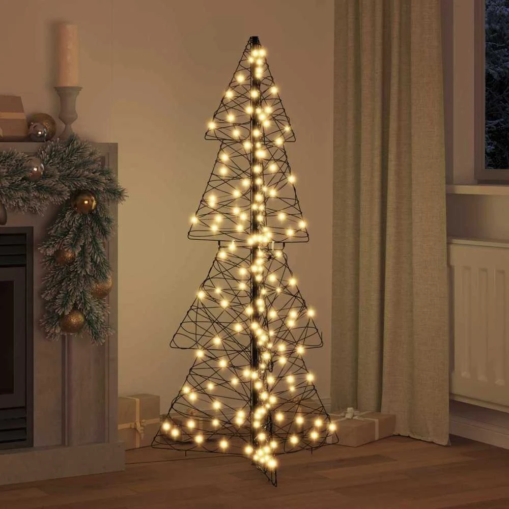 Kalėdų eglutė 160 LED Šilta balta 150 cm Ratanas