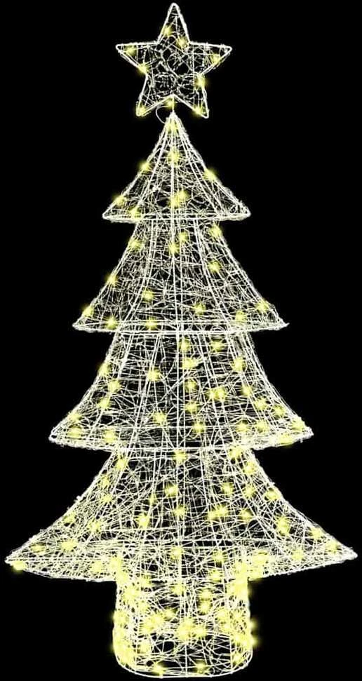 Kalėdų eglutė 160 LED Šilta balta 150 cm Akrilas