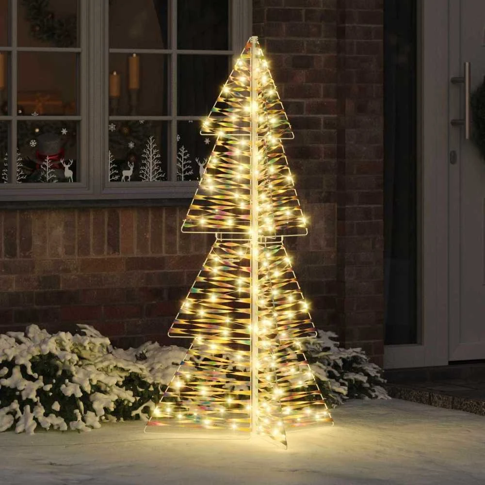 Kalėdų eglutė 160 LED Šilta balta 150 cm PET
