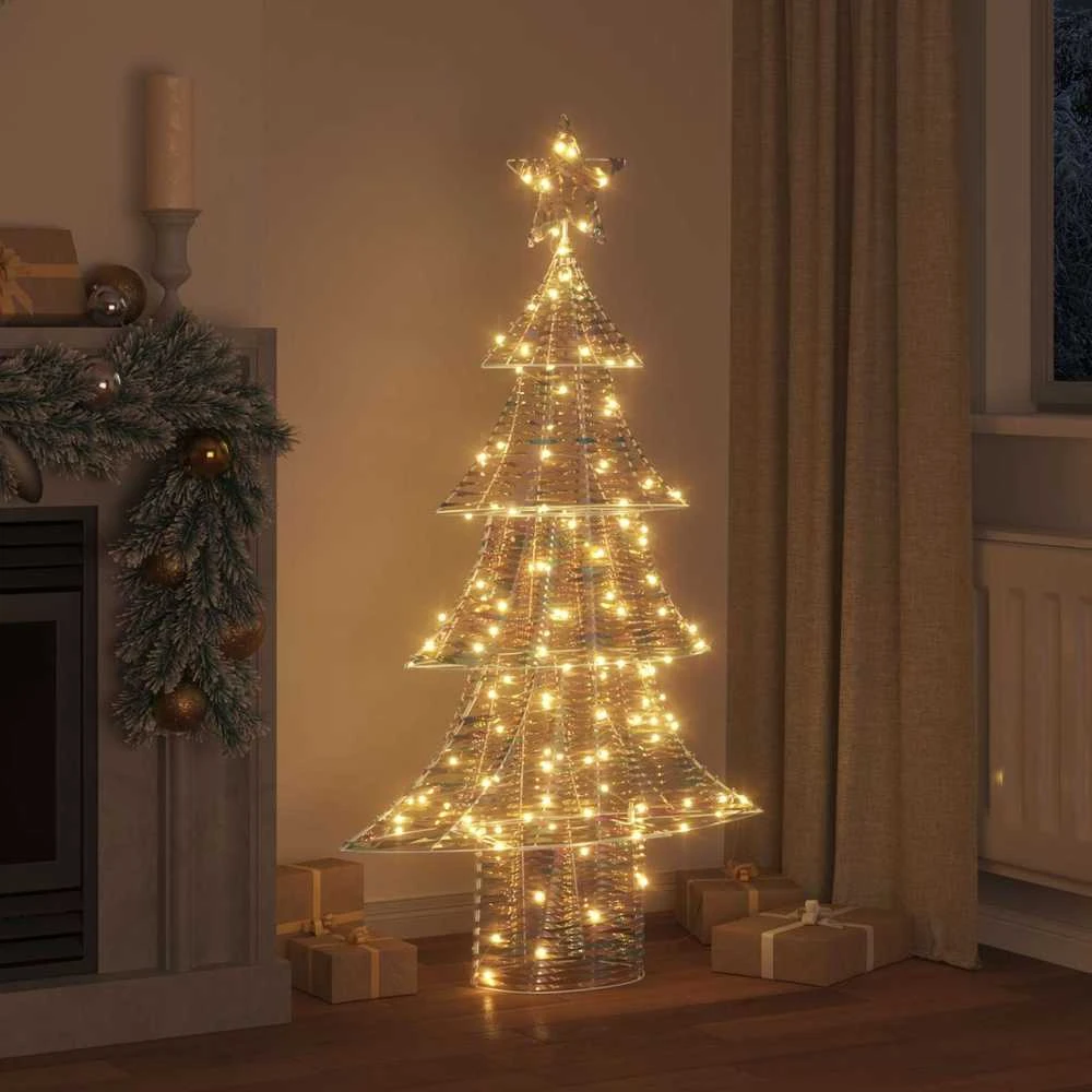 Kalėdų eglutė 160 LED Šilta balta 150 cm PET
