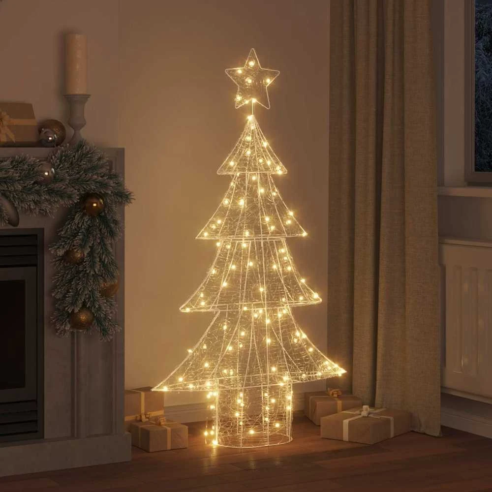 Kalėdų eglutė 160 LED Šilta balta 150 cm Akrilas