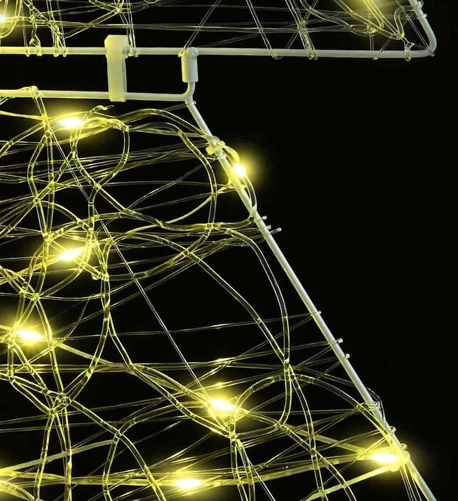 Kalėdų eglutė 160 LED Šilta balta 150 cm Akrilas