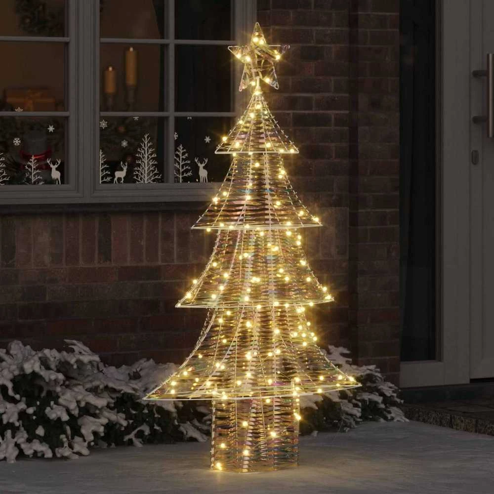 Kalėdų eglutė 160 LED Šilta balta 150 cm PET