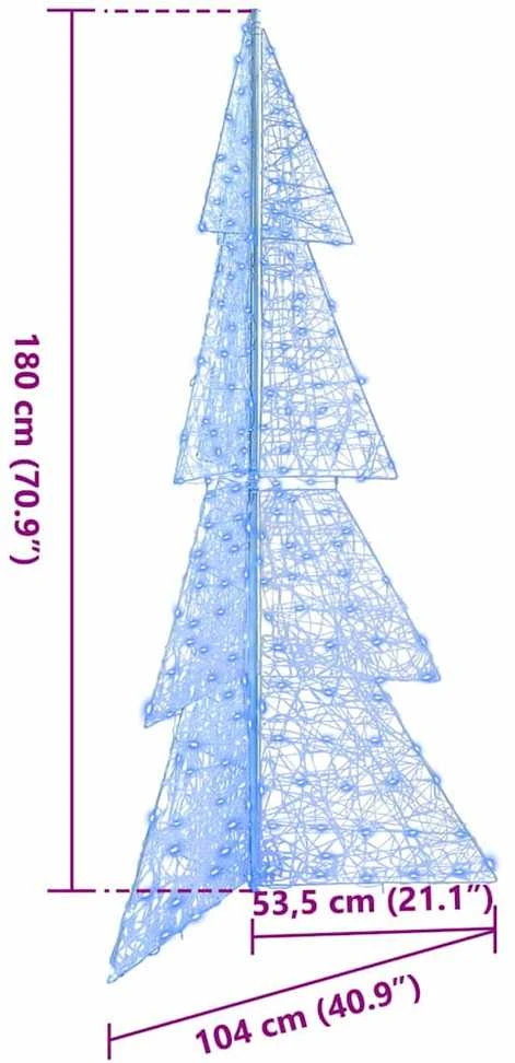 Kalėdų eglutė 240 LED Mėlyna 180 cm Akrilas
