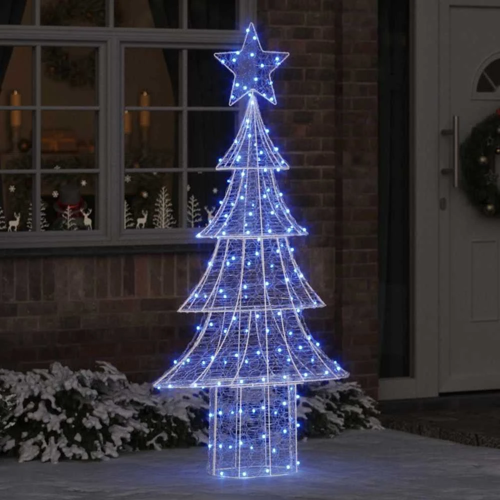 Kalėdų eglutė 240 LED Mėlyna 180 cm Akrilas