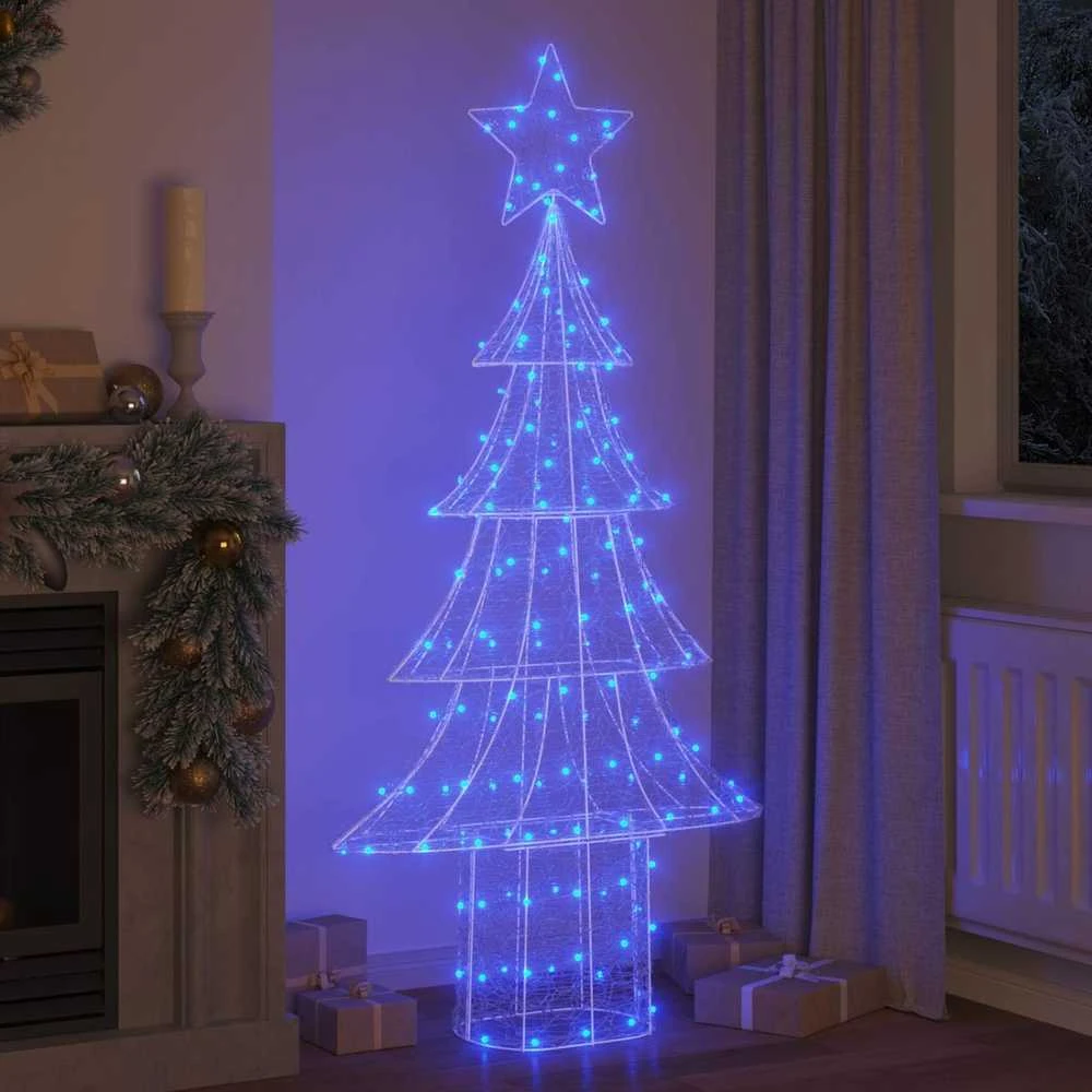 Kalėdų eglutė 240 LED Mėlyna 180 cm Akrilas