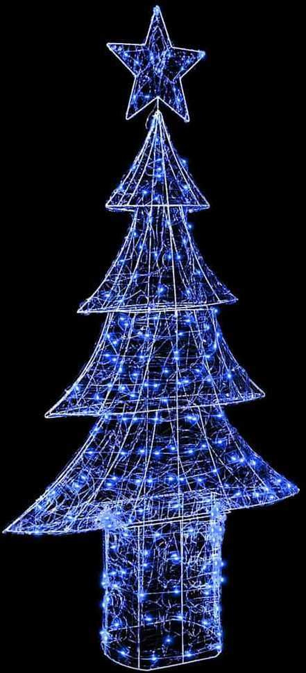 Kalėdų eglutė 240 LED Mėlyna 180 cm Akrilas