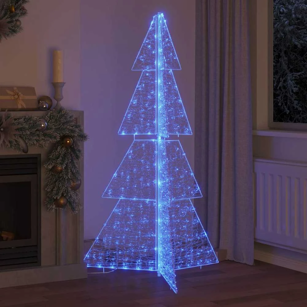 Kalėdų eglutė 240 LED Mėlyna 180 cm Akrilas