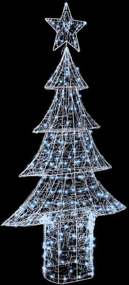 Kalėdų eglutė 240 LED Šalta balta 180 cm Akrilas