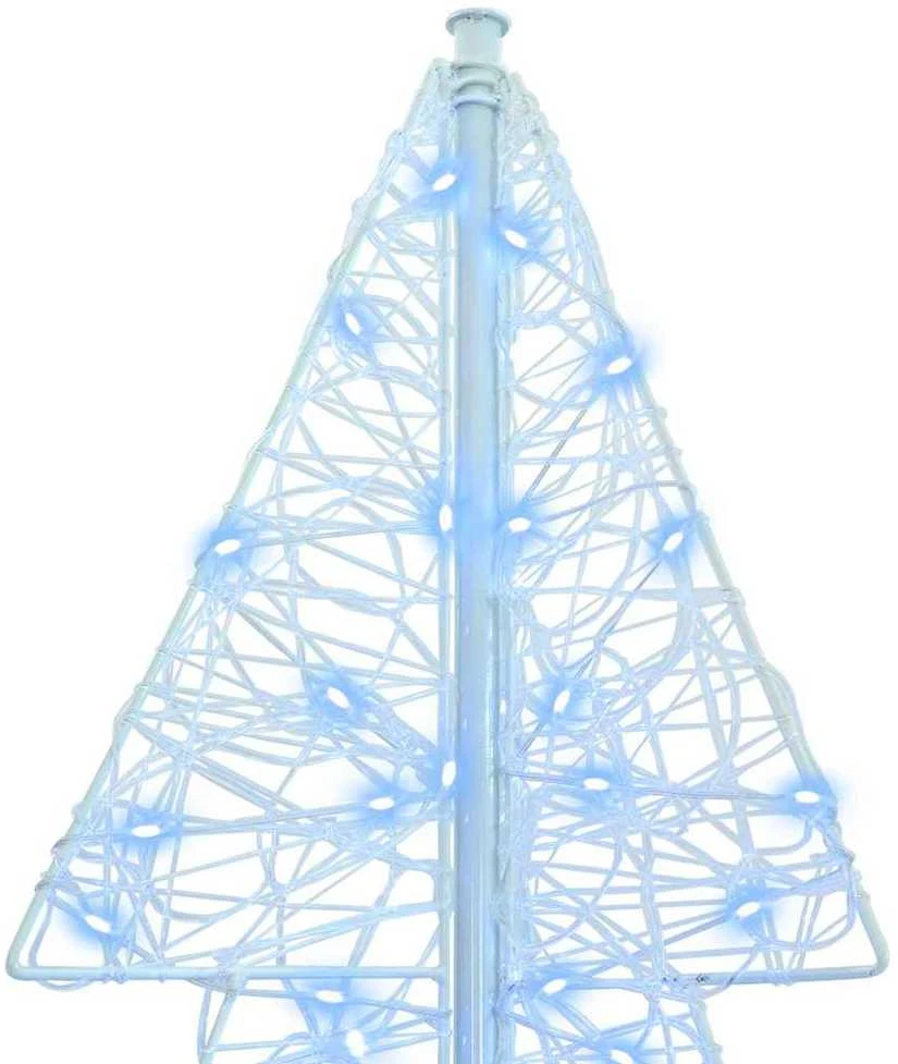 Kalėdų eglutė 240 LED Šaltas baltas 180 cm Akrilas