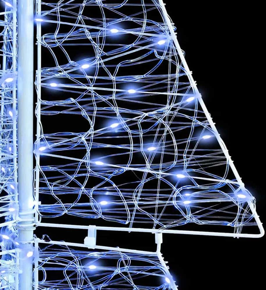 Kalėdų eglutė 240 LED Šaltas baltas 180 cm Akrilas