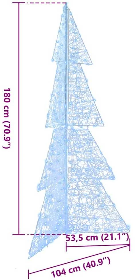 Kalėdų eglutė 240 LED Šaltas baltas 180 cm Akrilas