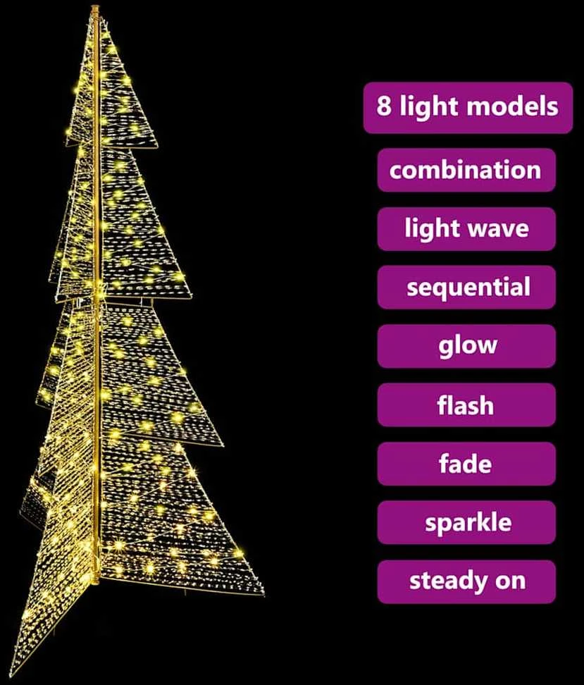 Kalėdų eglutė 240 LED Šilta balta 180 cm PET