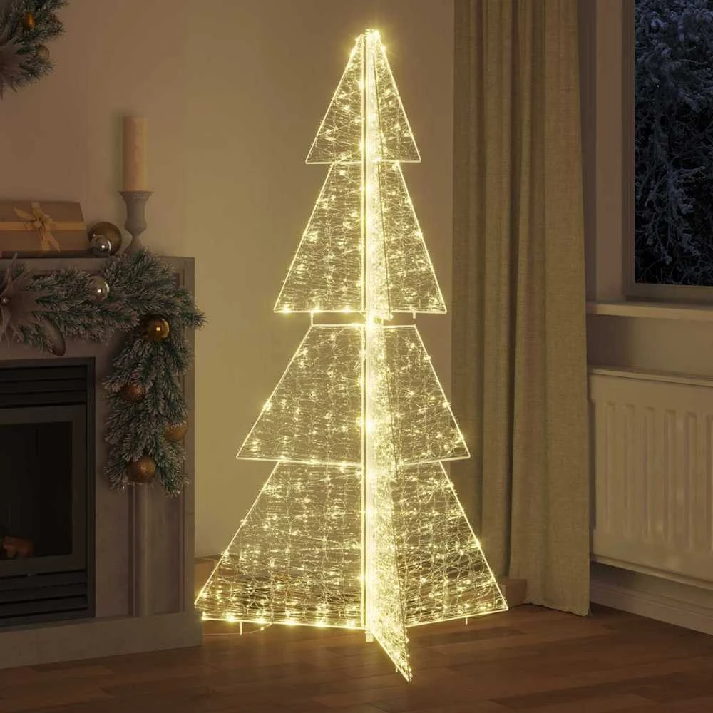Kalėdų eglutė 240 LED Šilta balta 180 cm Akrilas