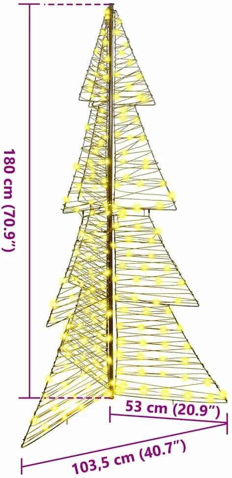 Kalėdų eglutė 240 LED Šilta balta 180 cm Ratanas