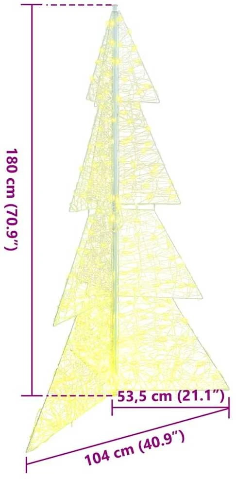 Kalėdų eglutė 240 LED Šilta balta 180 cm Akrilas