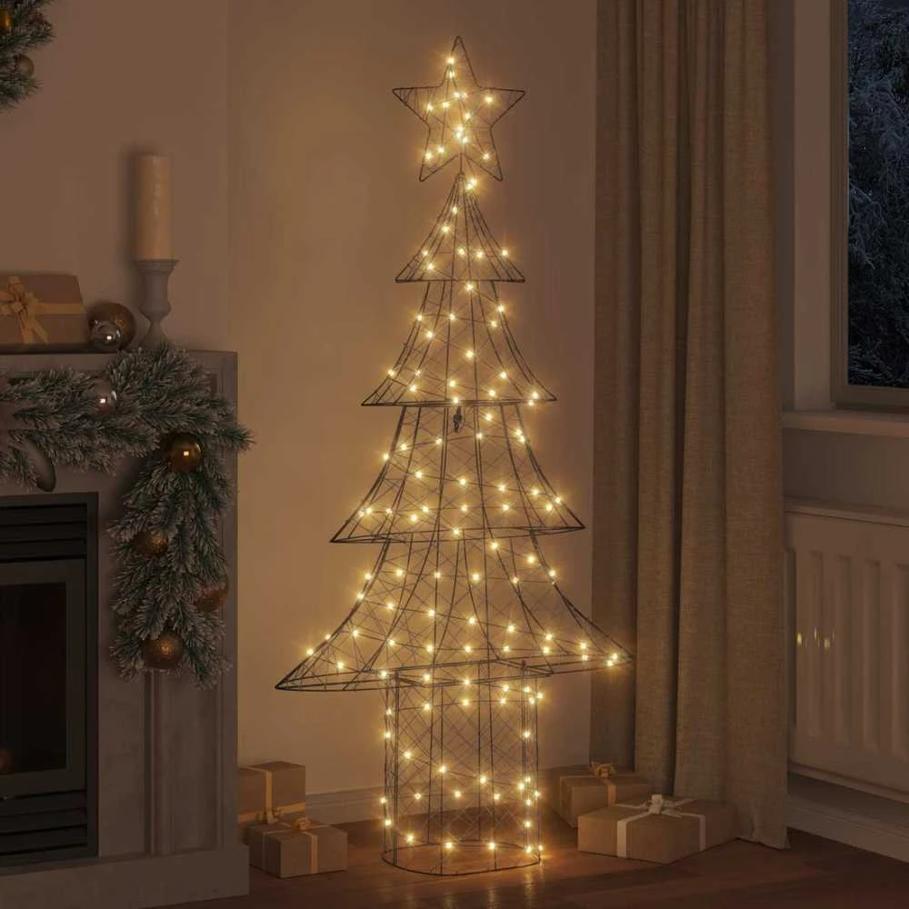 Kalėdų eglutė 240 LED Šilta balta 180 cm Ratanas