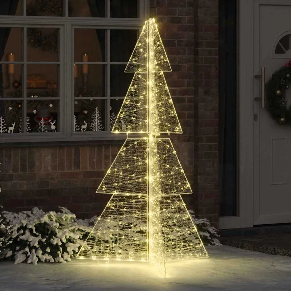 Kalėdų eglutė 240 LED Šilta balta 180 cm Akrilas