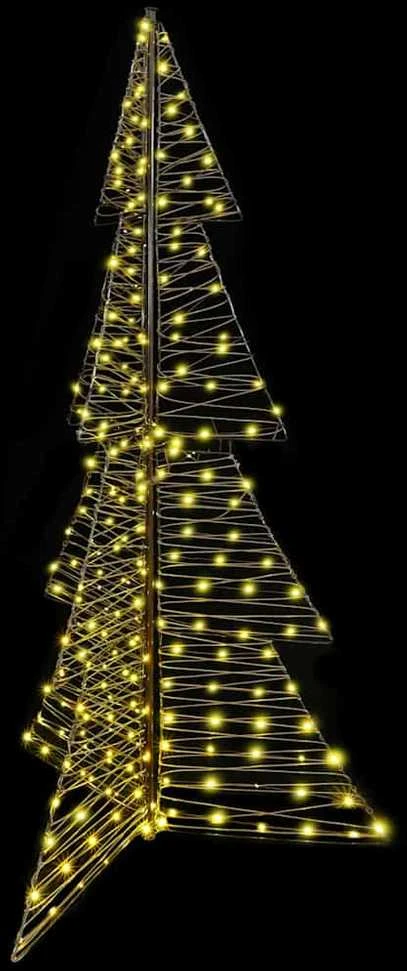 Kalėdų eglutė 240 LED Šilta balta 180 cm Ratanas