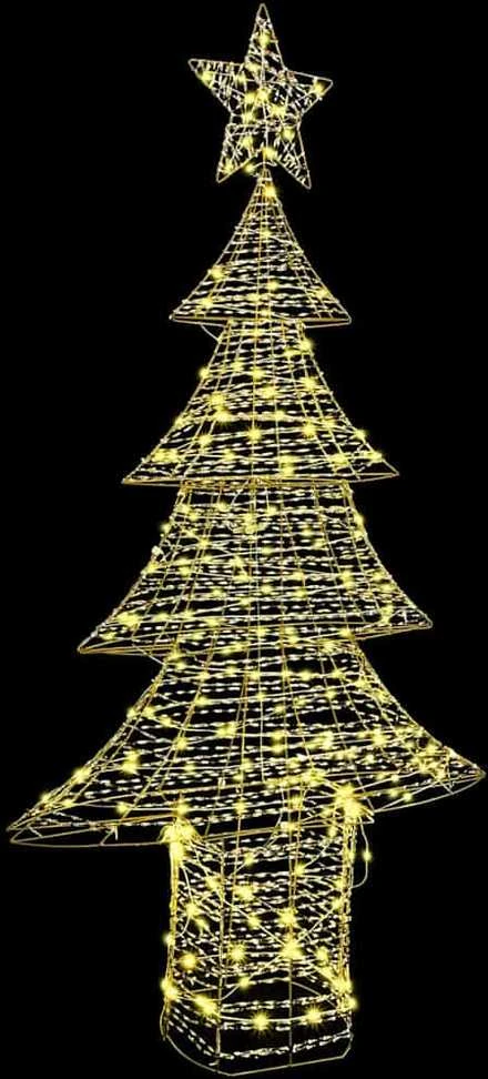 Kalėdų eglutė 240 LED Šilta balta 181 cm PET
