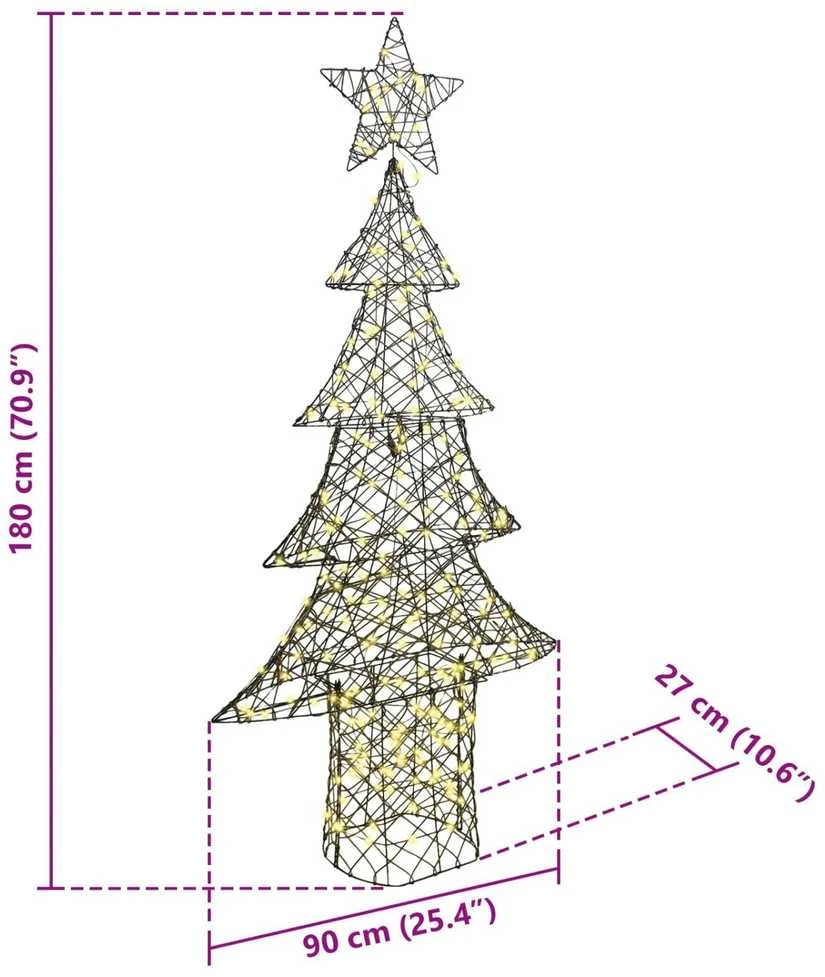 Kalėdų eglutė 240 LED Šilta balta 180 cm Ratanas