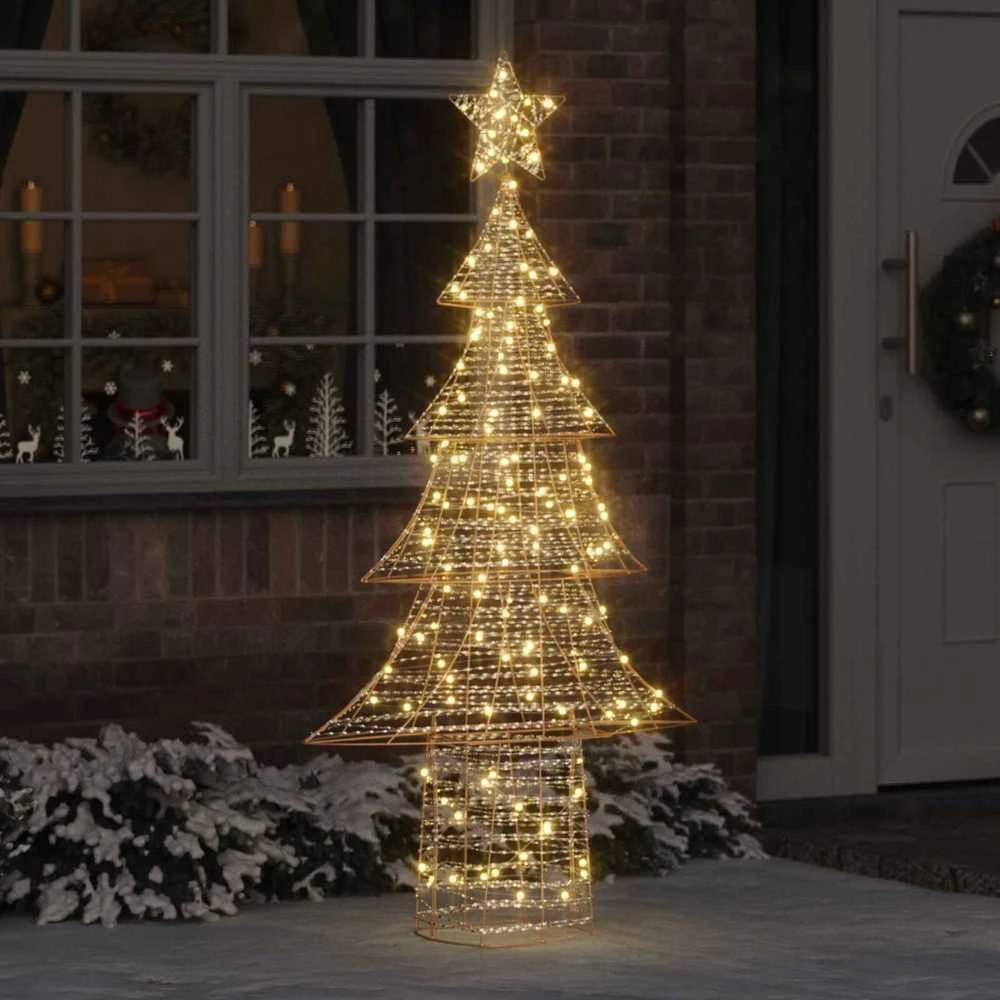 Kalėdų eglutė 240 LED Šilta balta 181 cm PET