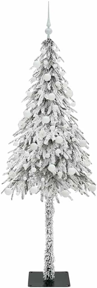Kalėdų eglutė su 300 LED s stovu Balta 180 cm PE ir Plienas