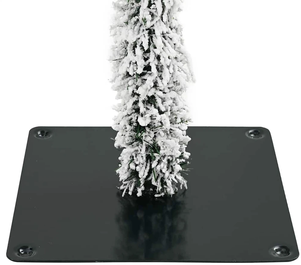 Kalėdų eglutė su 300 LED s stovu Balta 180 cm PE ir Plienas