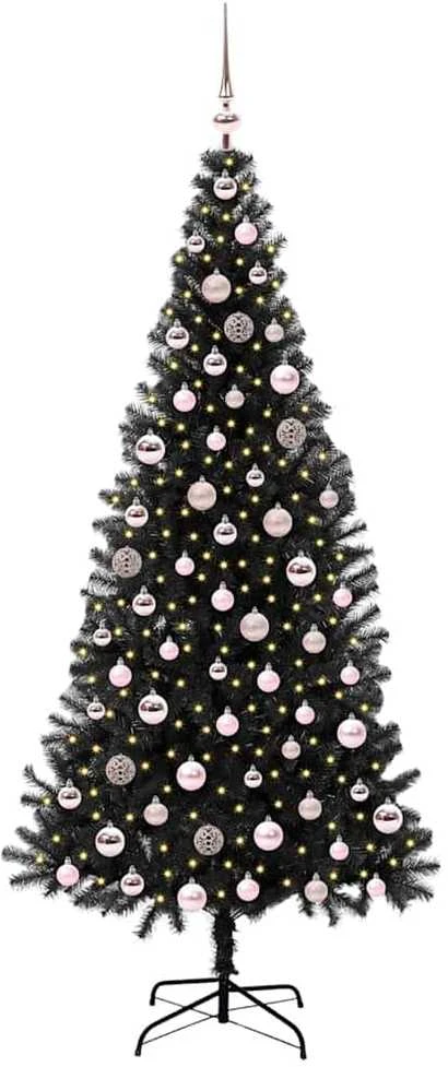 Kalėdų eglutė Juoda 210 cm PVC