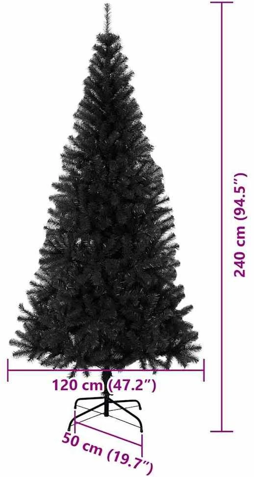 Kalėdų eglutė Juoda 240 cm PVC