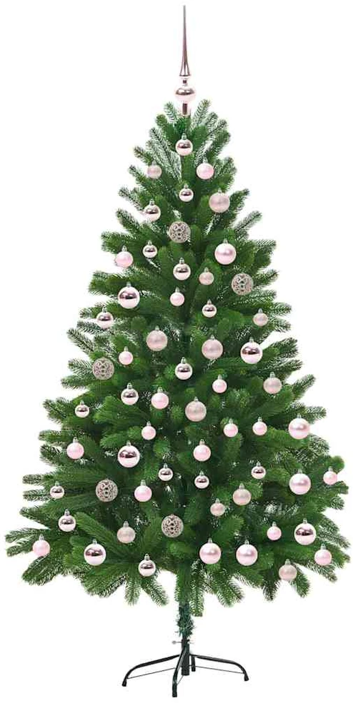 Kalėdų eglutė su 300 LED s stovu Žalia 180 cm PE