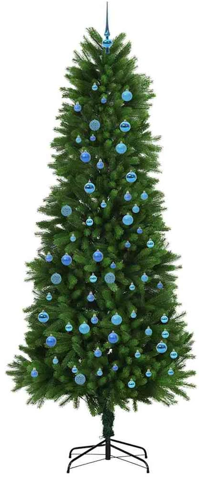 Kalėdų eglutė su 300 LED s stovu Žalia 240 cm PE