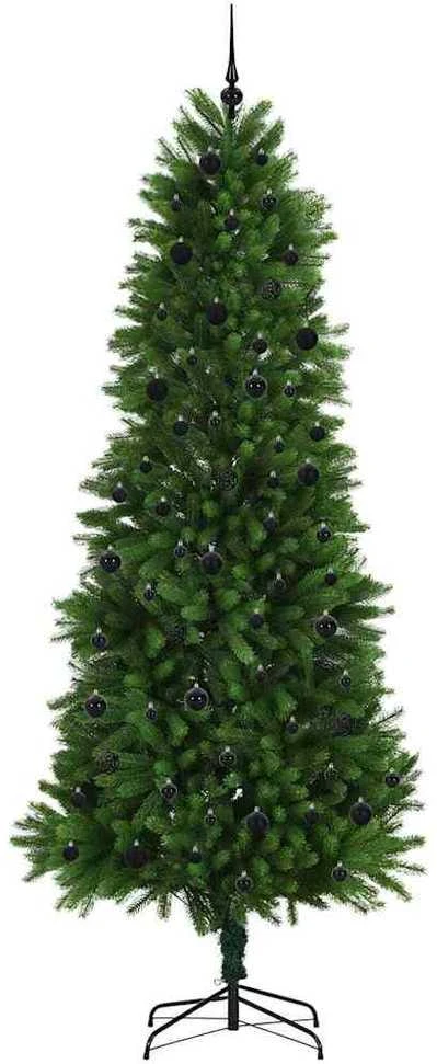 Kalėdų eglutė su 300 LED s stovu Žalia 240 cm PE
