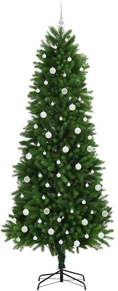 Kalėdų eglutė su 300 LED s stovu Žalia 240 cm PE