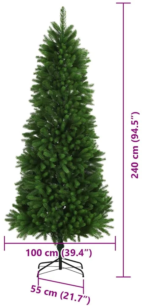 Kalėdų eglutė su 300 LED s stovu Žalia 240 cm PE