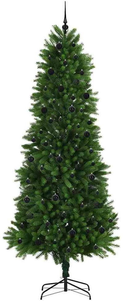 Kalėdų eglutė su 300 LED s stovu Žalia 240 cm PE