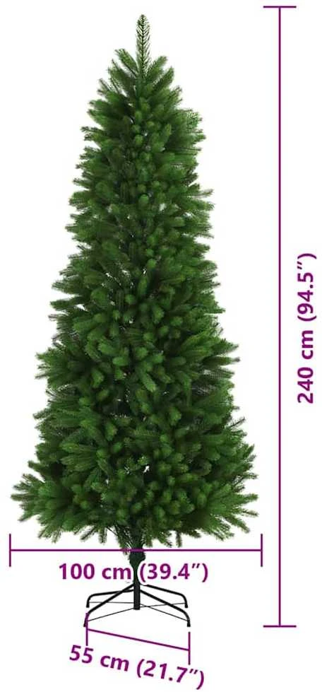 Kalėdų eglutė su 300 LED s stovu Žalia 240 cm PE