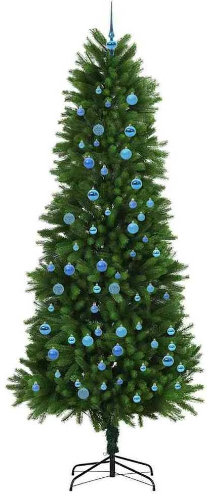 Kalėdų eglutė su 300 LED s stovu Žalia 240 cm PE