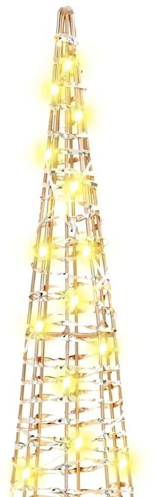 Kalėdų eglutė 3 vnt. 90 LED Šilta balta 20 x 20 x 80 cm PET