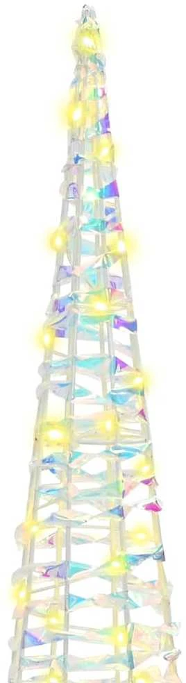 Kalėdų eglutė 3 vnt. 90 LED Šilta balta 20 x 20 x 80 cm PET