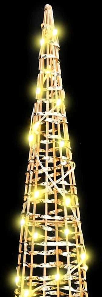 Kalėdų eglutė 3 vnt. 90 LED Šilta balta 20 x 20 x 80 cm PET