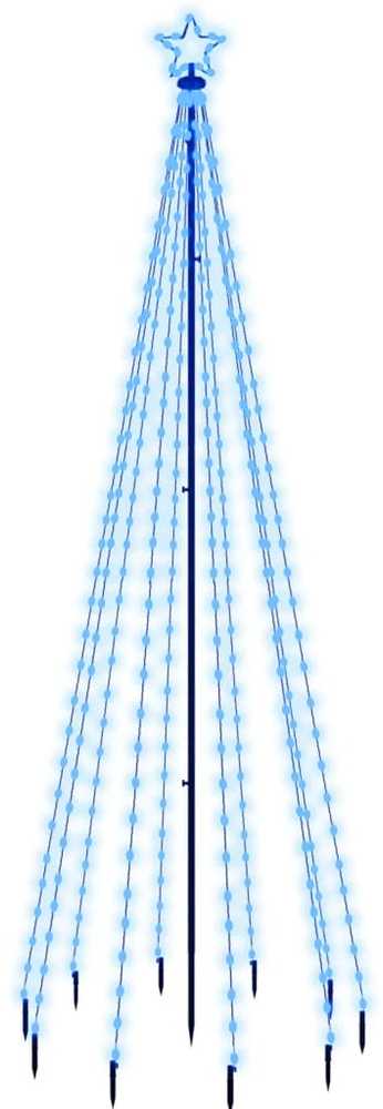 Kalėdų eglutė su kuoliuku, mėlynos spalvos, 310LED, 300cm