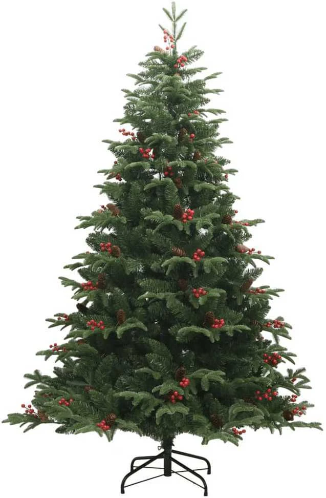 Kalėdų eglutė su šakomis/kankorėžiais/uogomis, 240cm