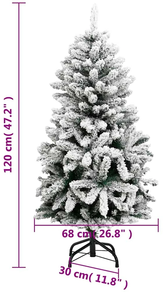 Kalėdų eglutė su šarnyrinėmis šakomis/LED/žaisliukais, 120cm