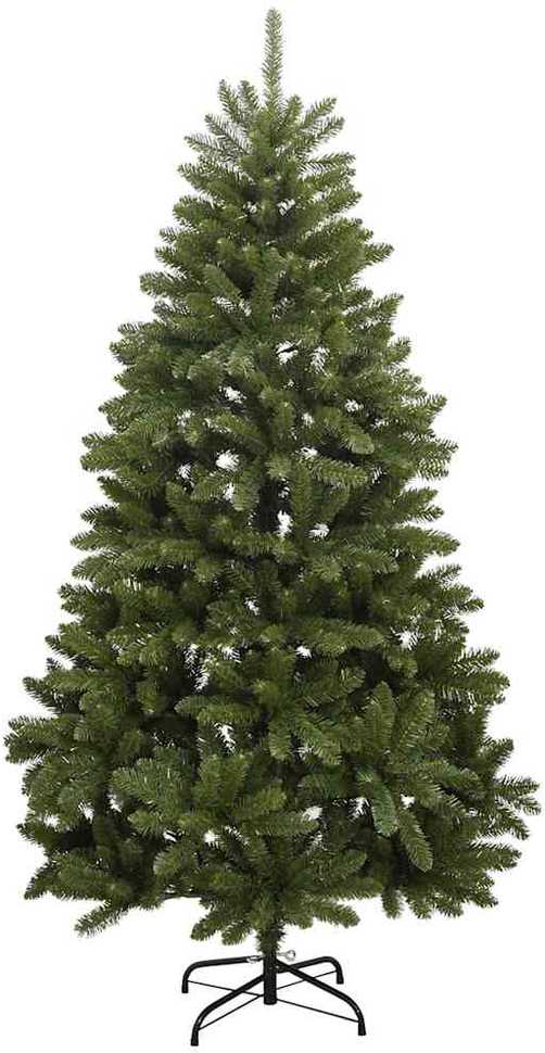 Kalėdų eglutė su šarnyrinėmis šakomis/LED/žaisliukais, 180cm